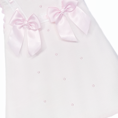 Baby Girl Pink Waffle A-Line Dress