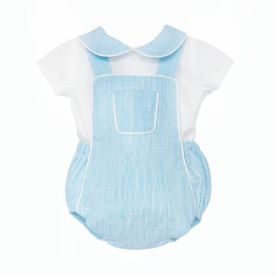 Baby Boys Blue Romper & Shirt