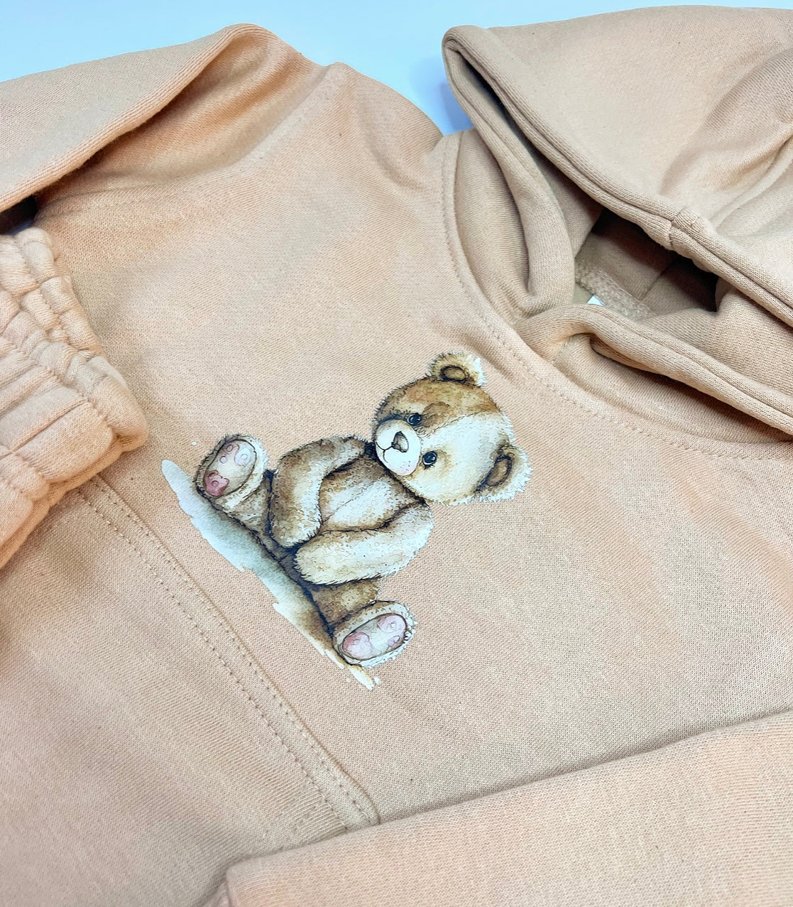 Boys Beige Teddy Bear Tracksuit