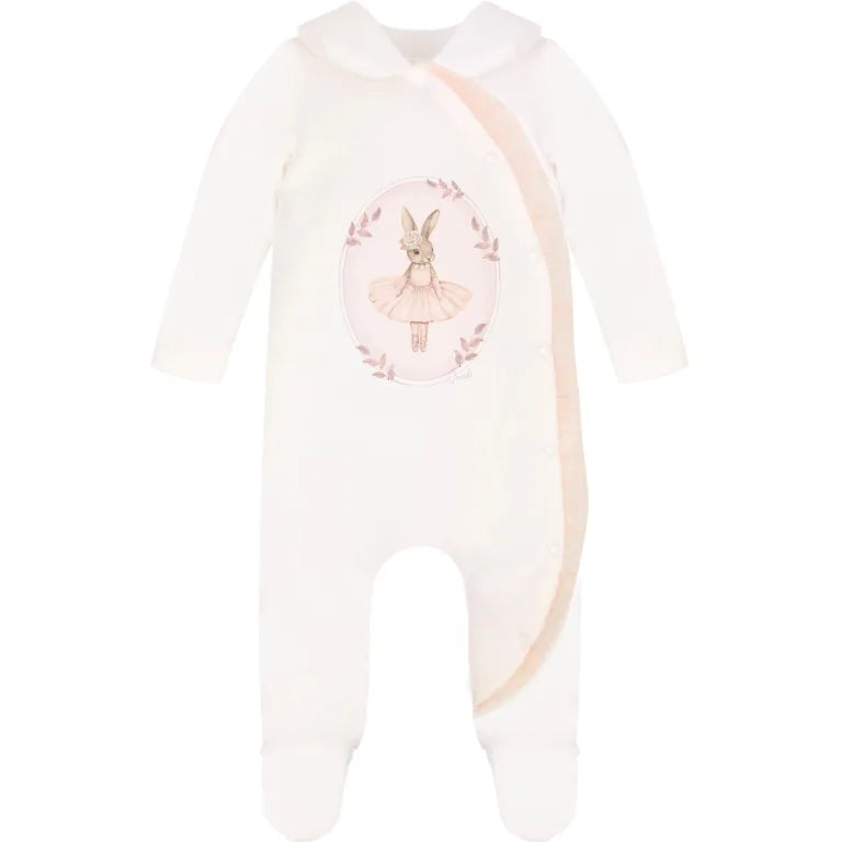 Baby Girls Eugenie Swaddle, Hat, Bib & Babygrow Set