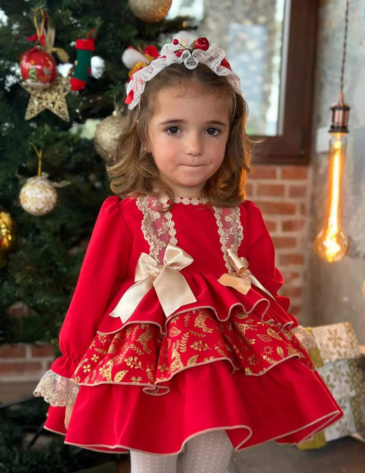 Traditional Red Christmas Dress AW (Made to order)