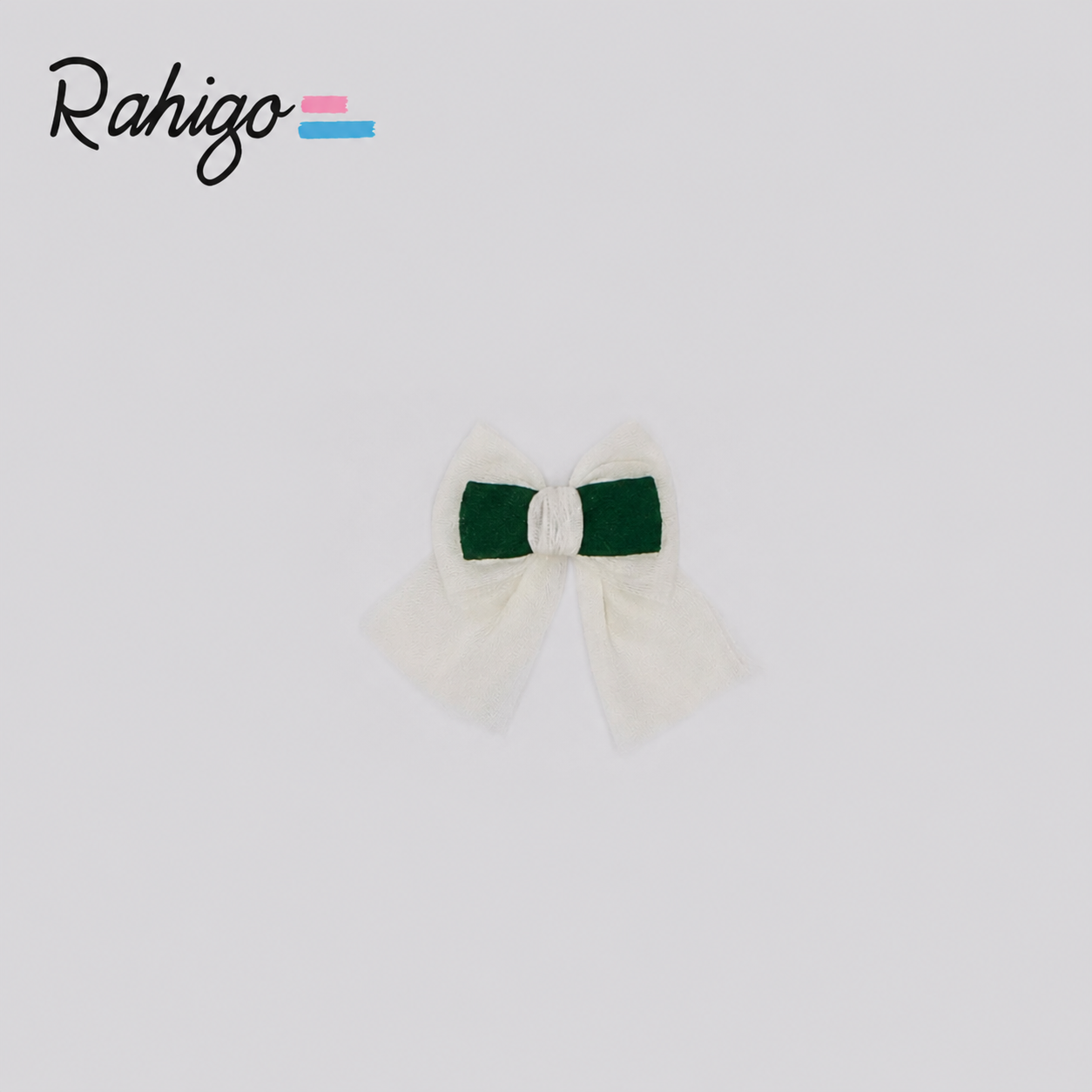 Rahigo Girls Bottle Green & Camel Hair Bow - AW26 (Preorder)