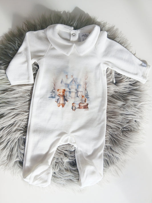 Baby Boys Homero Bear Babygrow