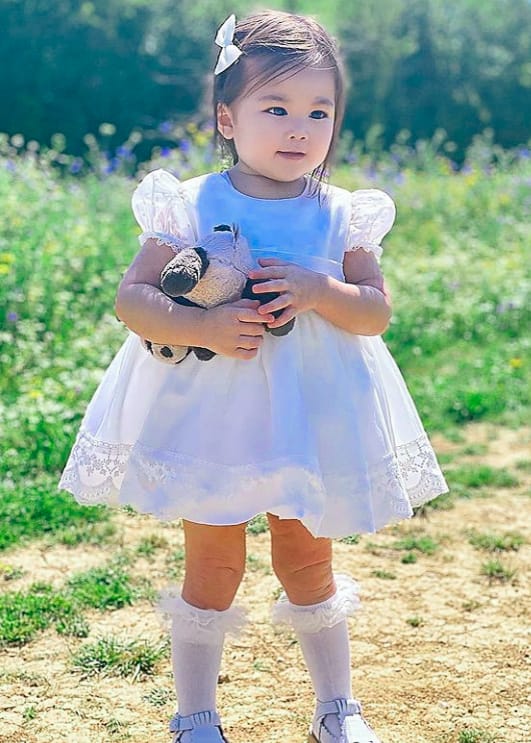 Sonata Ceremony White Dove Dress - (Made To Order)