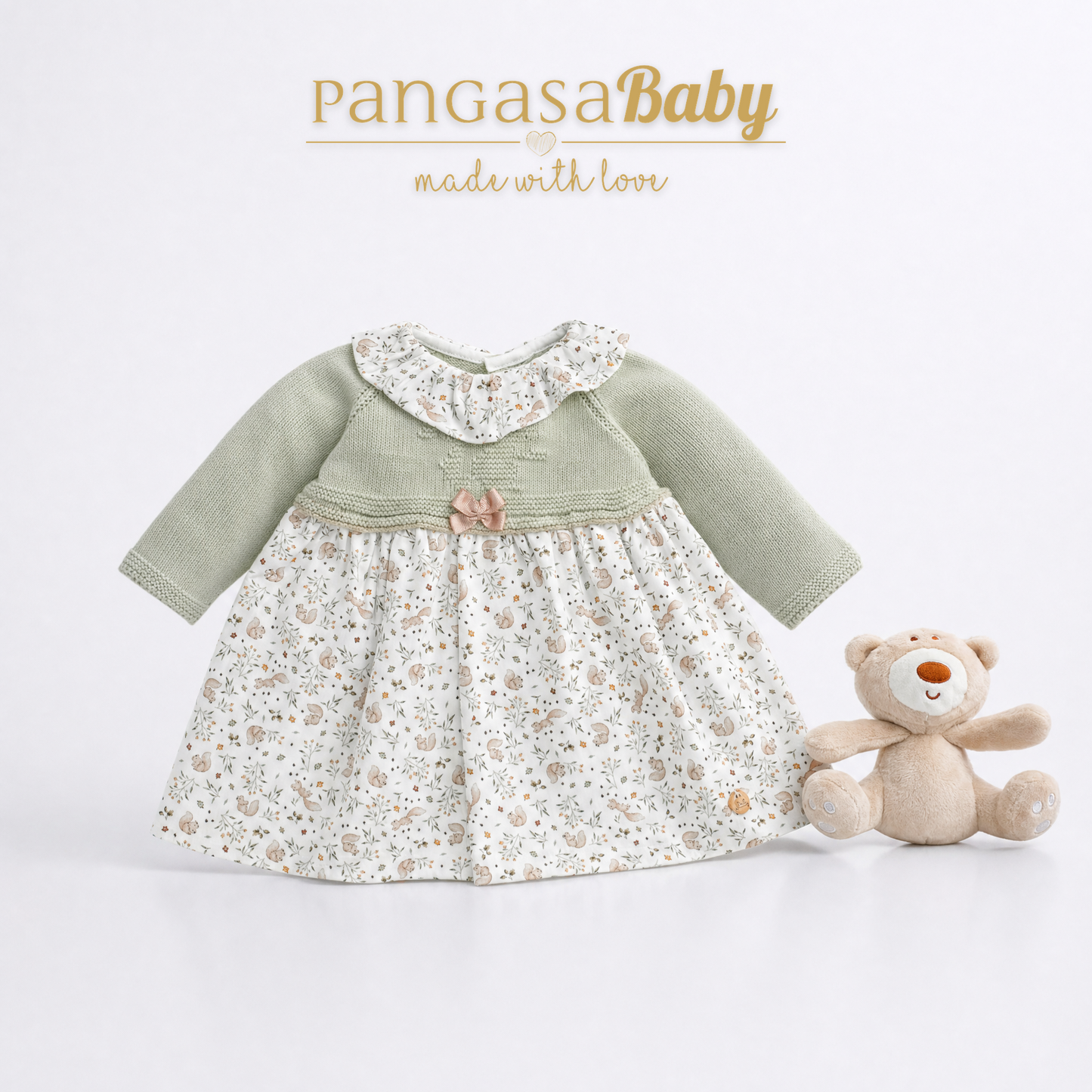 Pangasa Baby Ardilla Halfknit Dress & Knickers ~ AW26 Preorder