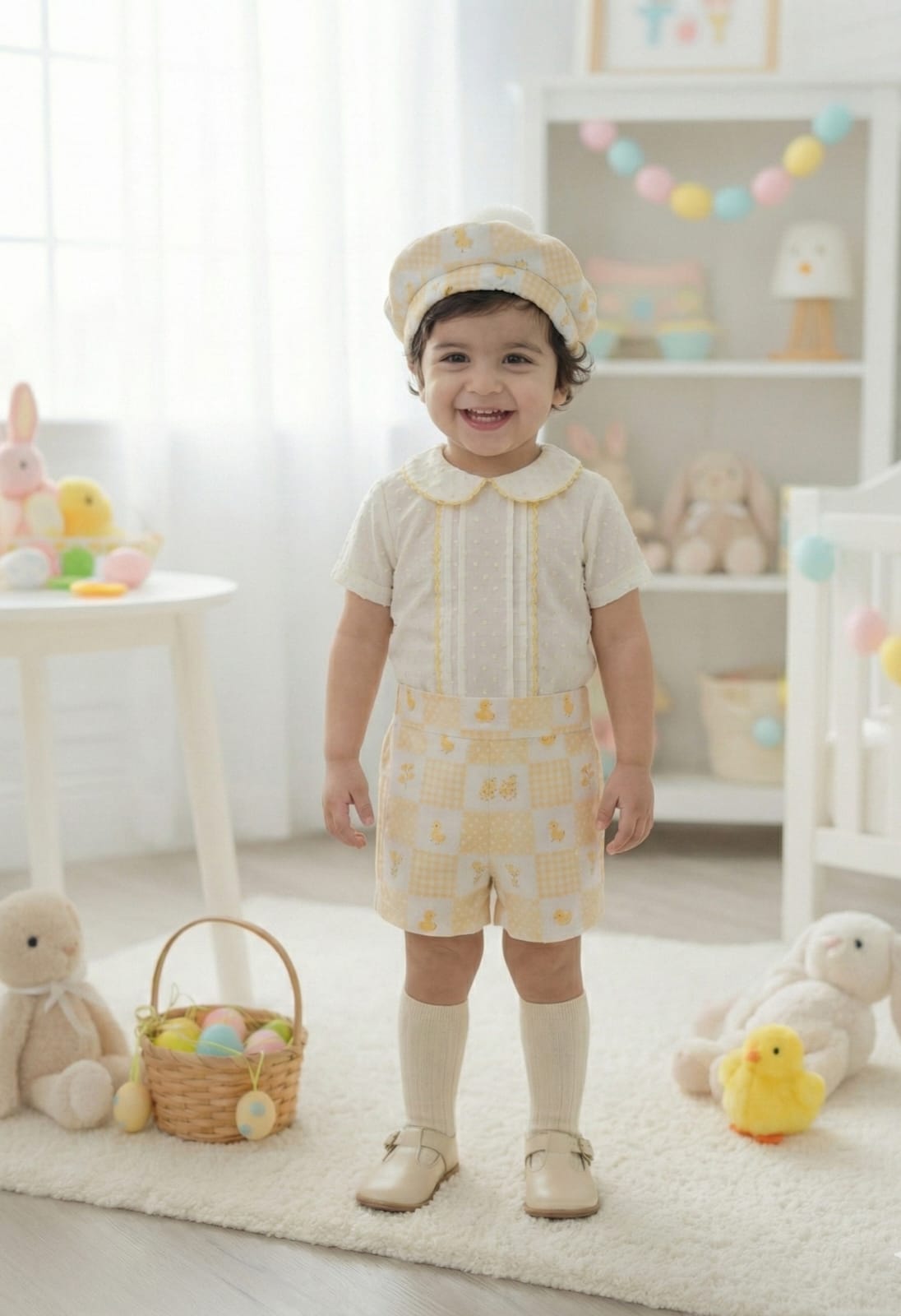 Sonata Boys Lemon Blossom Shirt & Short Set SS26 (Made to order)