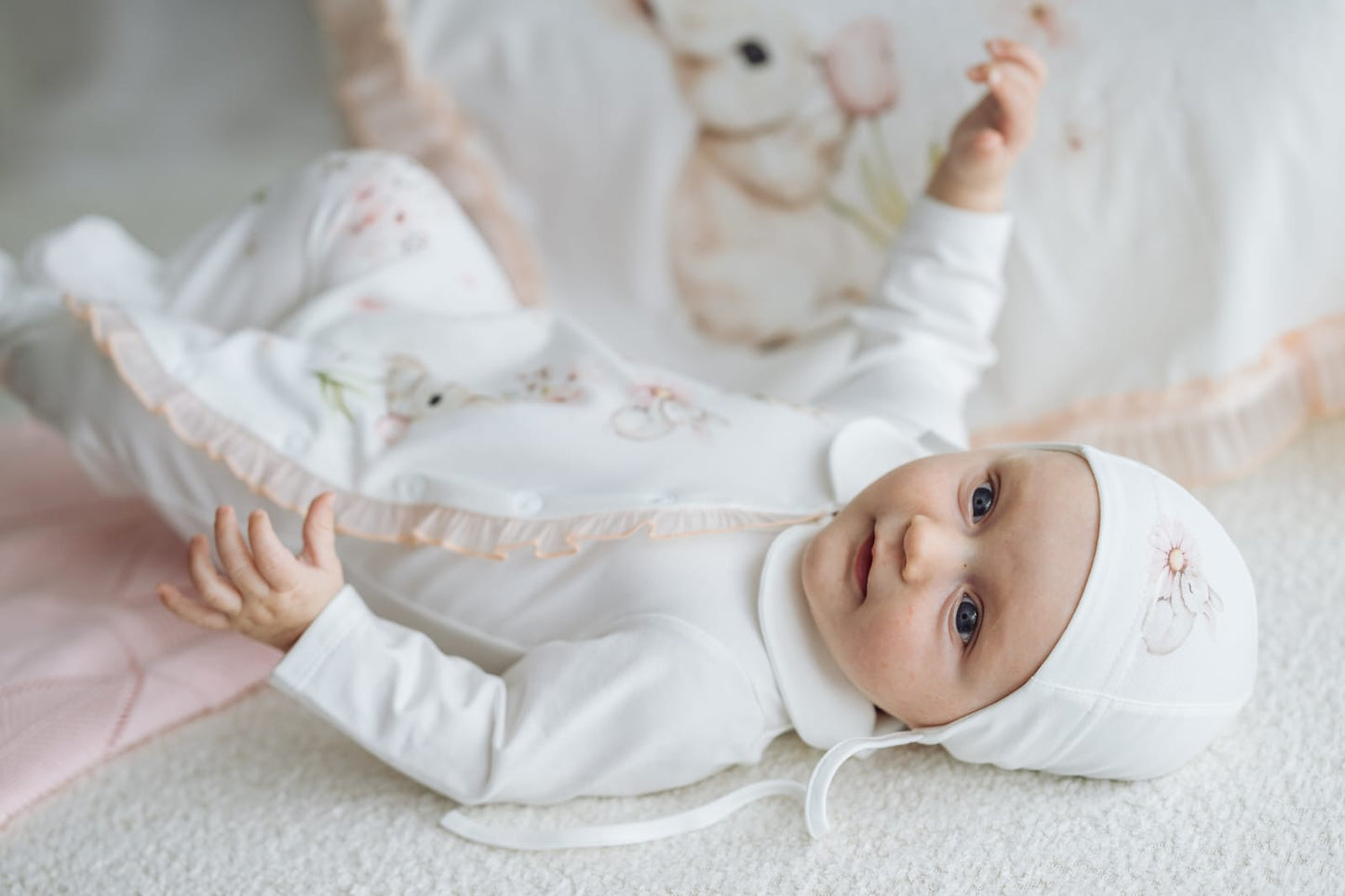 Baby Girls Kelma Bunny Babygrow