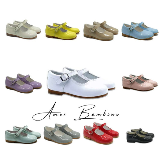 Mary Jane Patent Shoes with buckles