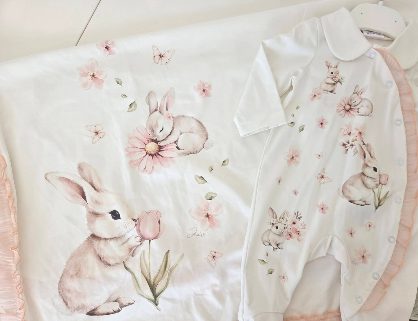 Baby Girls Kelma Bunny Swaddle