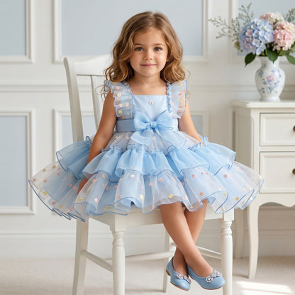 Sonata Girls Gelato Baby Blue Dress SS26 - (Made To Order)