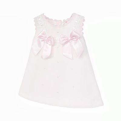 Baby Girl Pink Waffle A-Line Dress