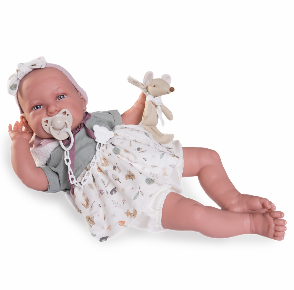 Antonio Juan Doll - Reborn Daniela with Plush Toy 52cm