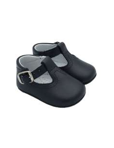 Baby Boys Navy T-bar Shoes (In Stock)
