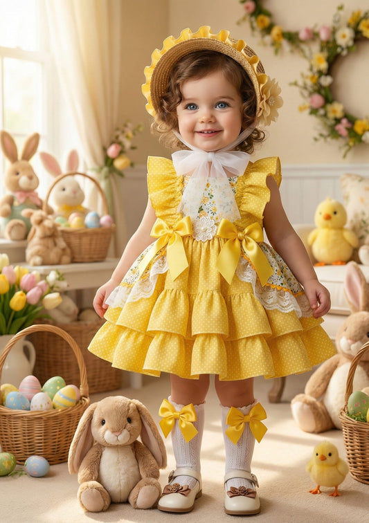 Sonata Girls Mariposa Sunshine Dress SS26 (Made to order)