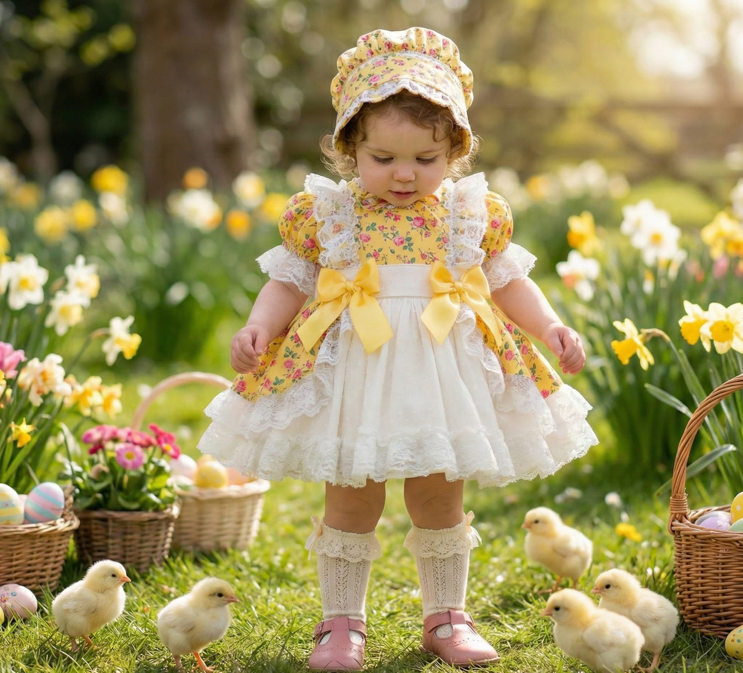 Sonata Girls Primrose Spring Dress SS26 (Made to order)