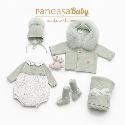 Pangasa Baby Ardilla Halfknit Romper ~ AW26 Preorder
