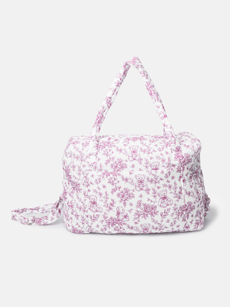 Cherry Red Teddybear Changing Bag