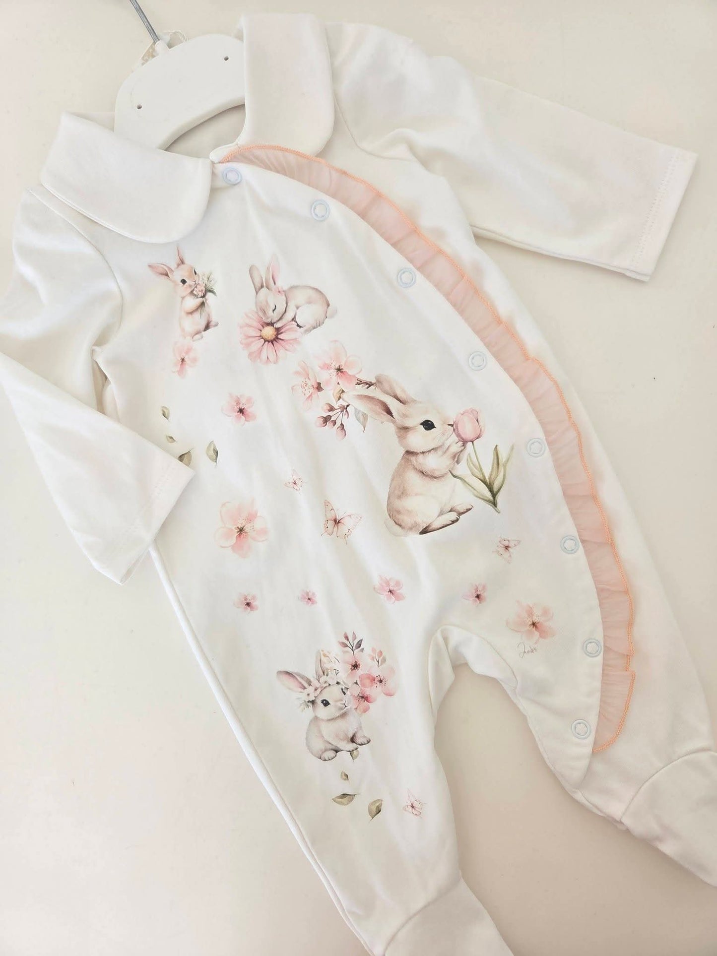 Baby Girls Kelma Bunny Babygrow