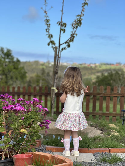 Girls Sonata Drop Waist Pique Dress - (Made To Order)