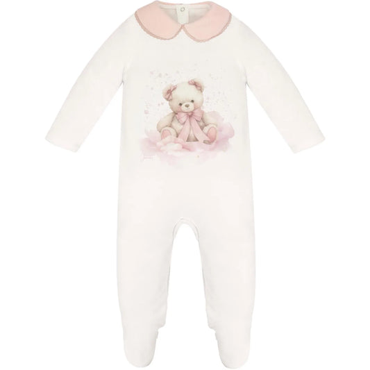Baby Girls Soeli Teddy Bear Babygrow