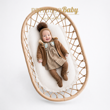 Pangasa Baby Vichy Mint Checked Dress & Knickers ~ AW26 Preorder