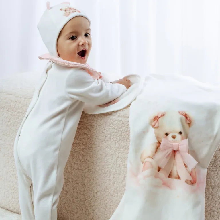 Baby Girls Soeli Swaddle, Hat, Bib & Babygrow Set