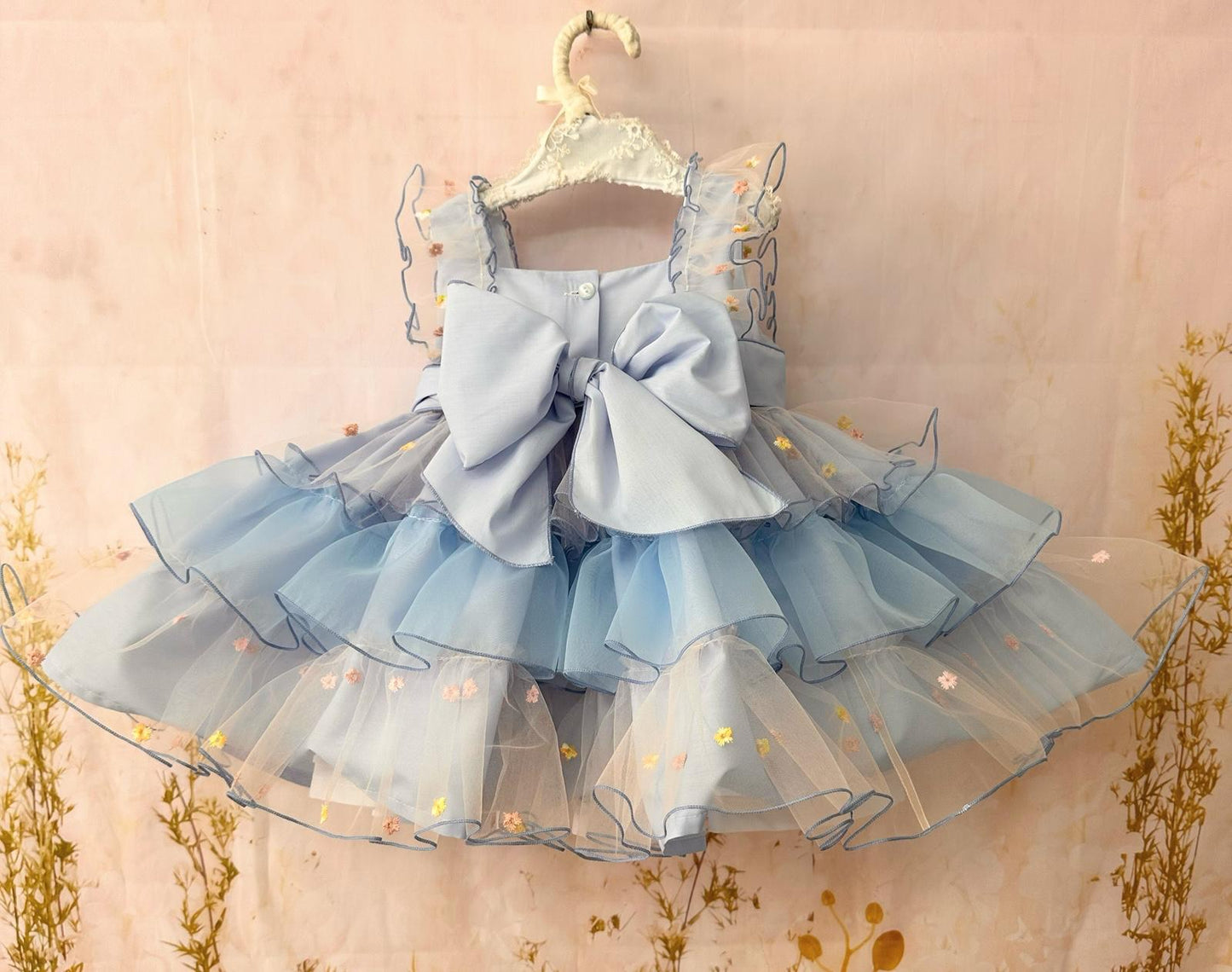 Sonata Girls Gelato Baby Blue Dress SS26 - (Made To Order)