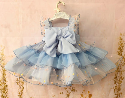 Sonata Girls Gelato Baby Blue Dress SS26 - (Made To Order)