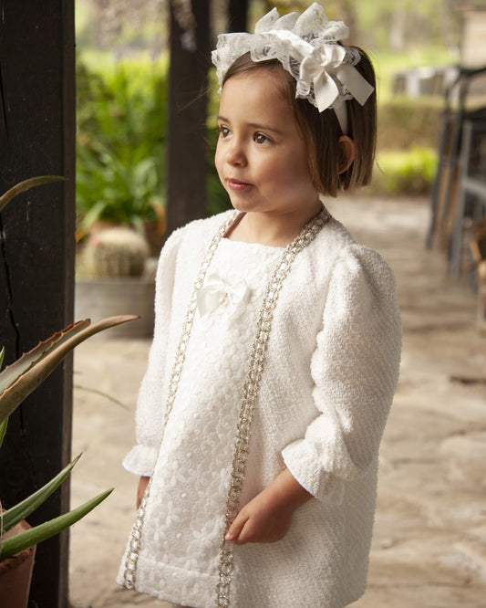 Girls Chanele Handmade Aline Dress AW (Made to order)