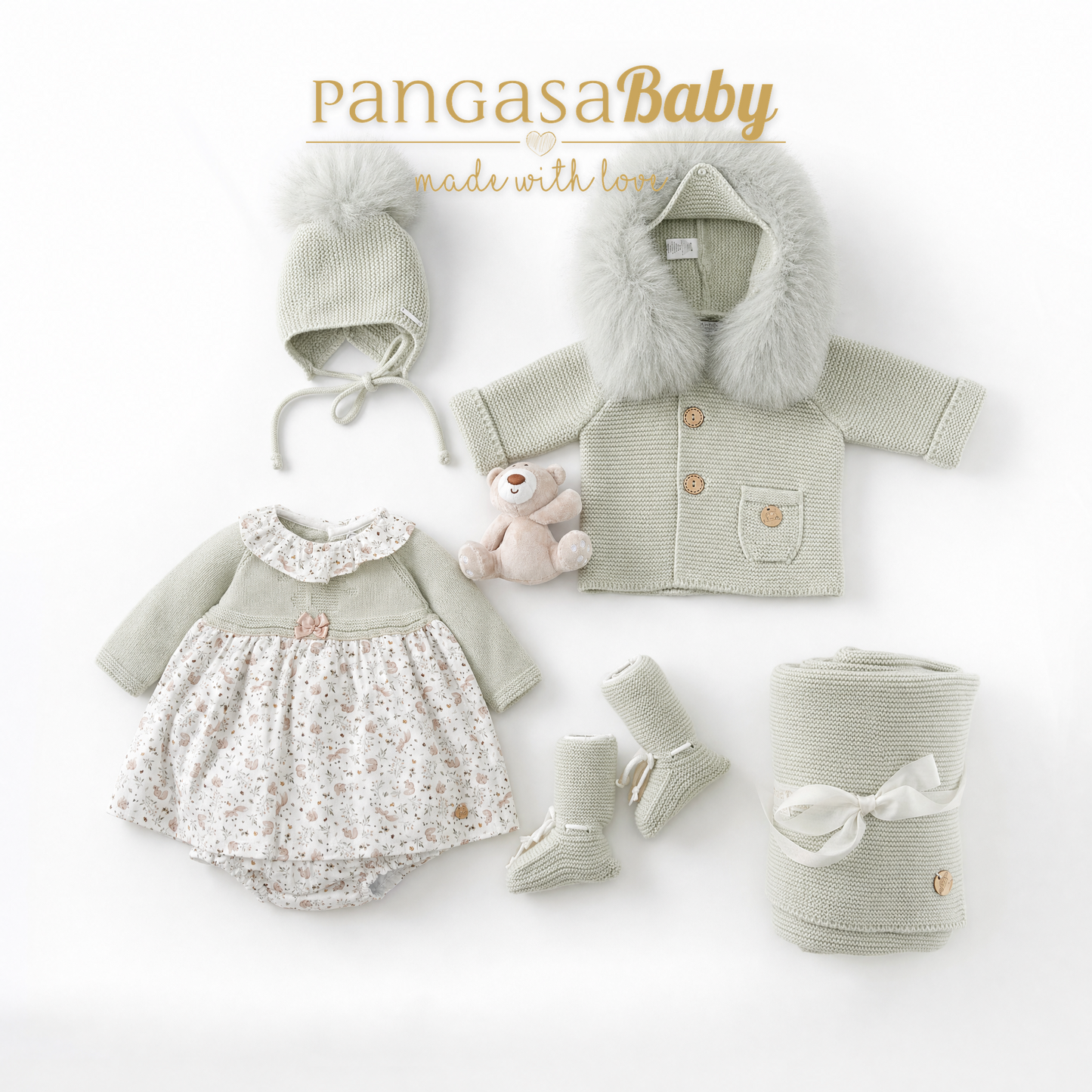 Pangasa Baby Ardilla Halfknit Dress & Knickers ~ AW26 Preorder