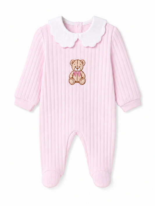 Baby Girls Pink Teddy Babygrow(Preorder)