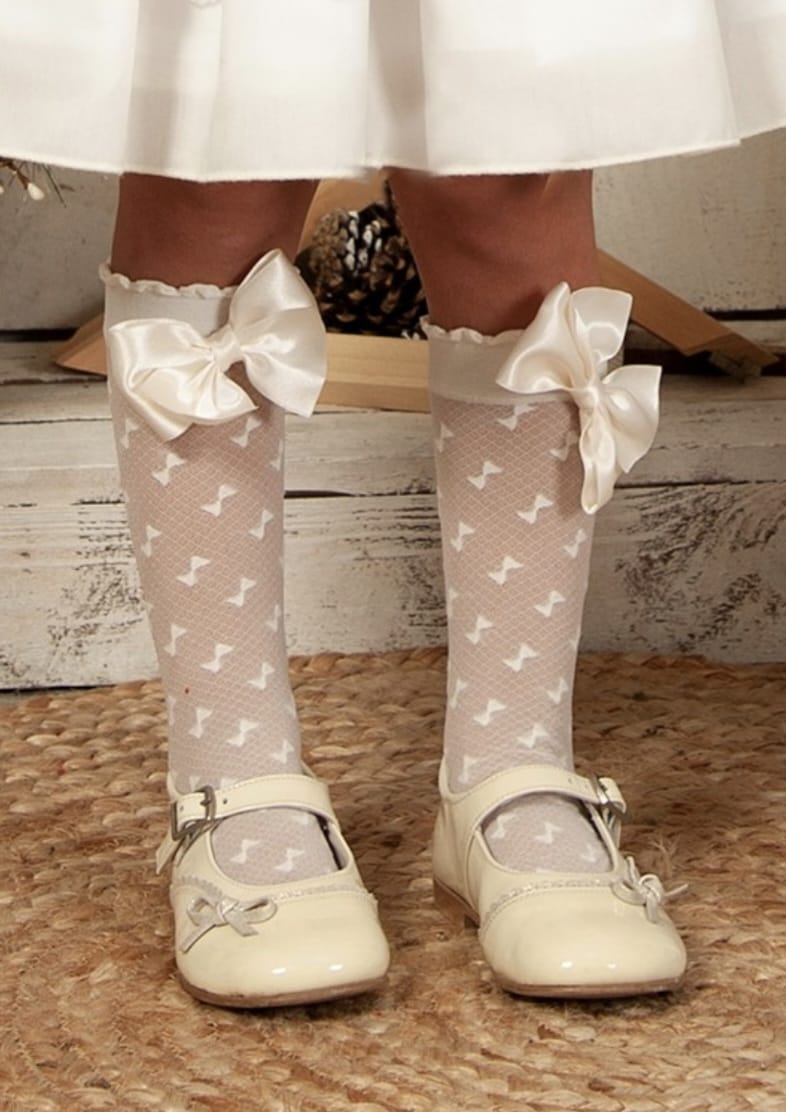 Sonata Handmade Socks SS26 (Any Colour Bow To Match Any Dress - Made to order)