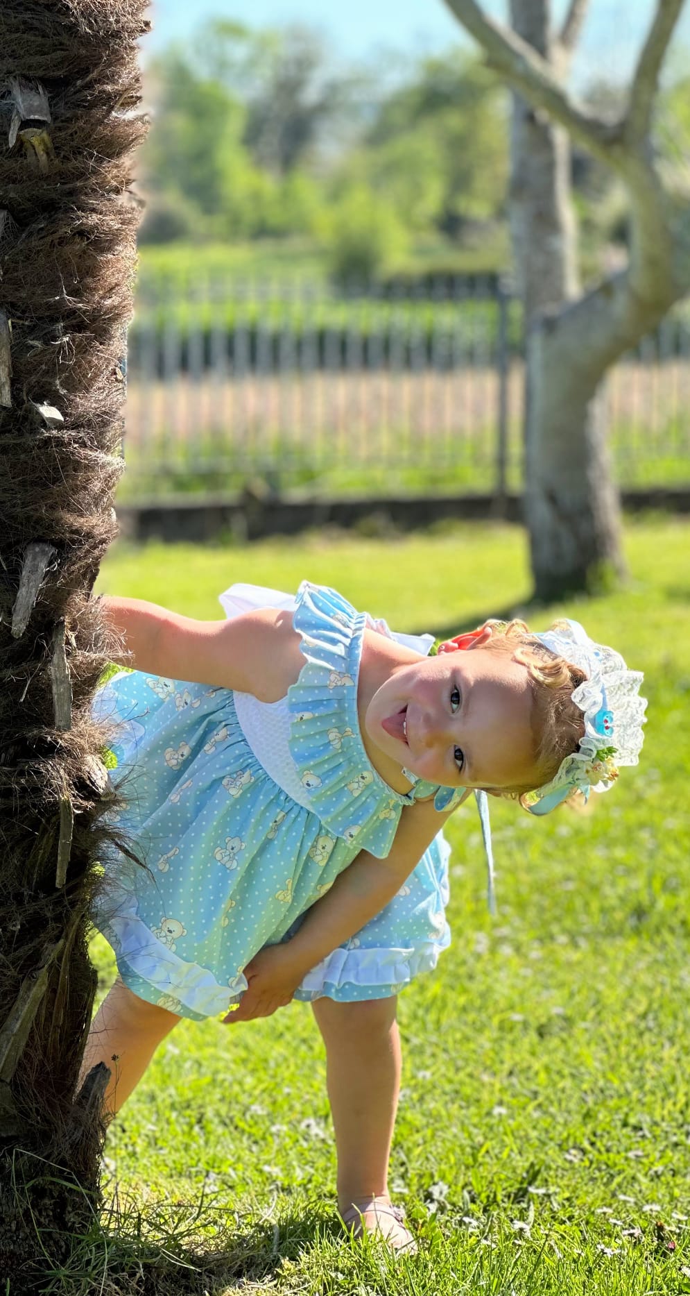 Sonata Teddybear Print Dress  - (Made To Order)