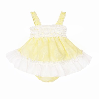 Baby Girl Yellow Sun Dress with Knickers