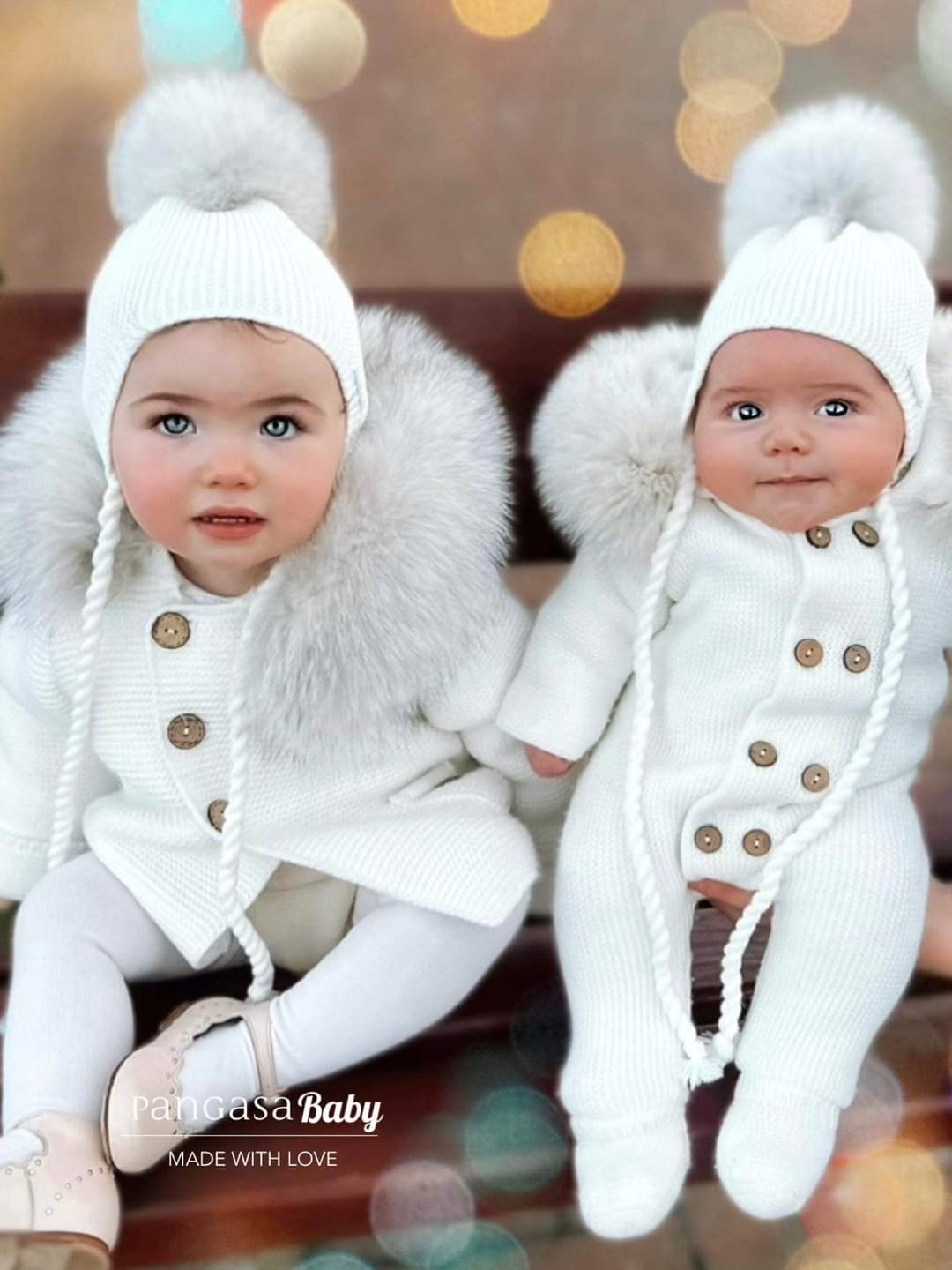 Pangasa Baby Natural Fur Pramsuit - 6 colours - Preorder