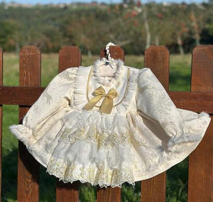 Golden Christmas Dress AW (Made to order)