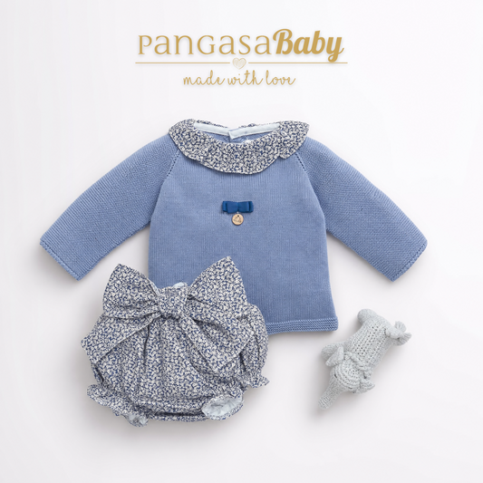 Pangasa Baby Girls Brume Knitted Jumper & Jam Pant Set  ~ AW26 Preorder