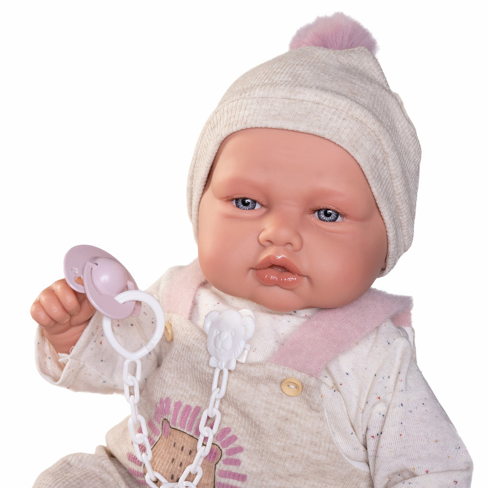 Antonio Juan Babydoo Doll - Poseable Doll with Blanket 50cm