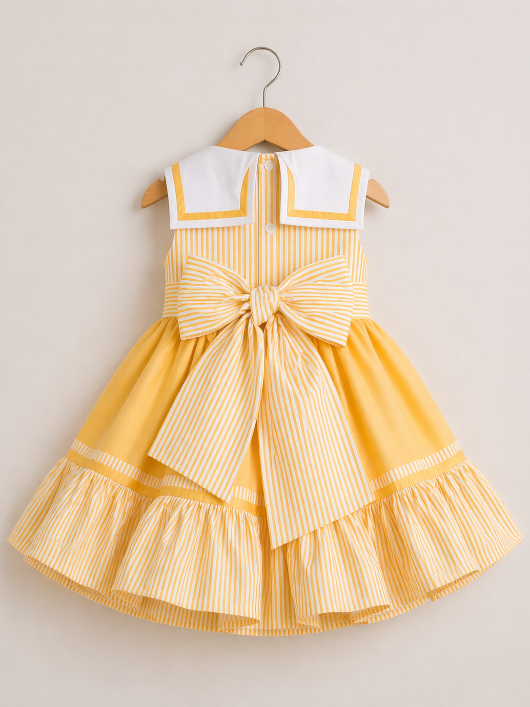 Sonata Girls Yellow Sailor Dress SS26 - (Made To Order)