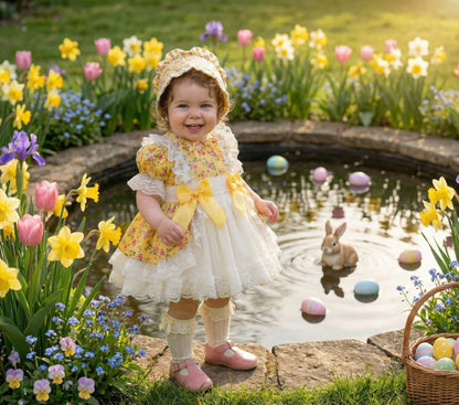 Sonata Girls Primrose Spring Dress SS26 (Made to order)