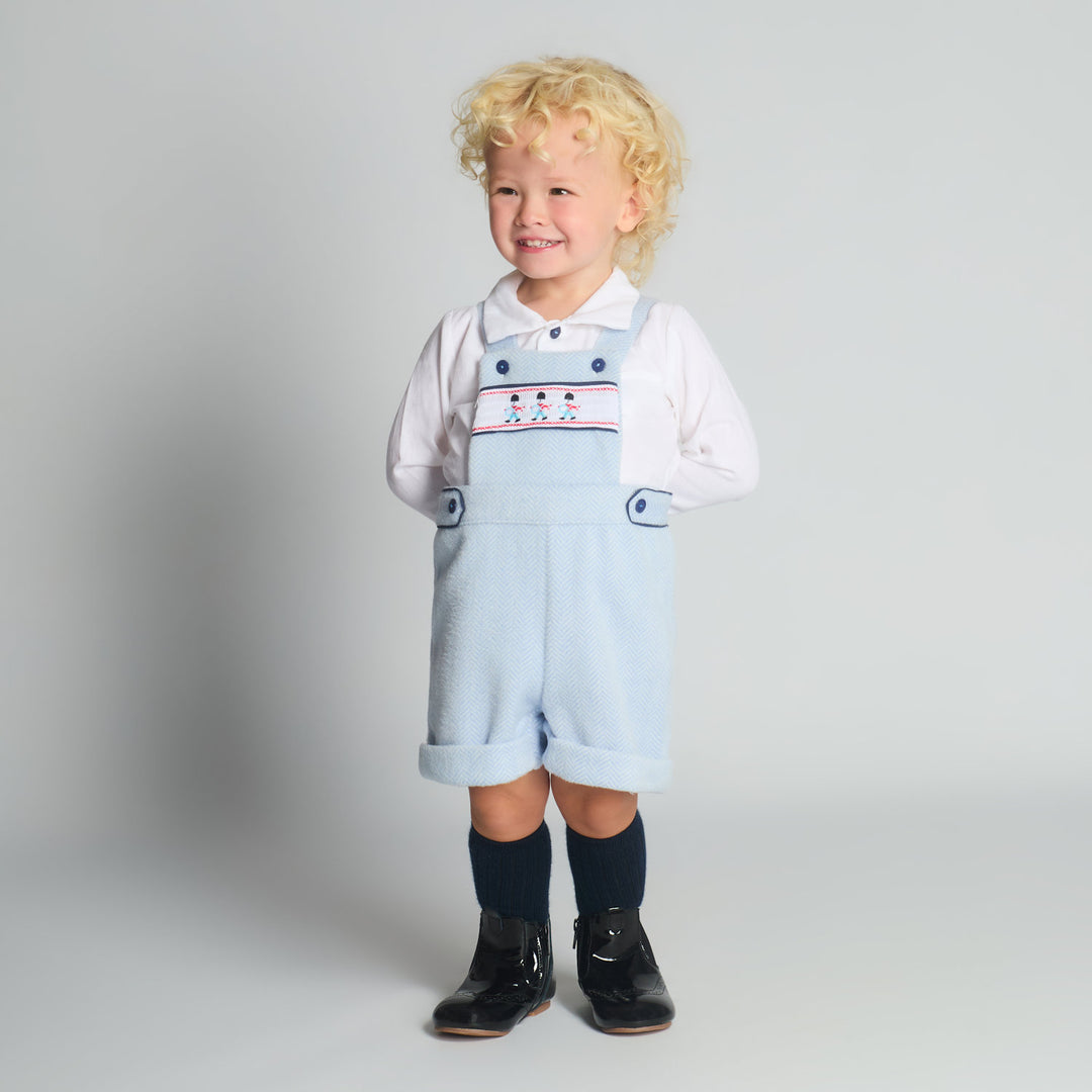 Boys Camel Soldier Dungaree & Shirt Set