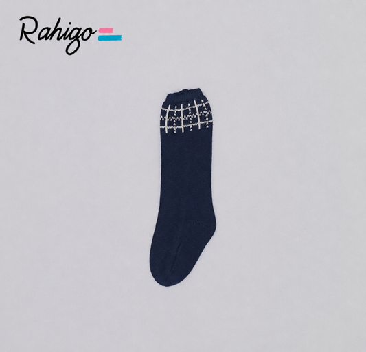 Rahigo Boys Navy & Cream Socks AW26 (Preorder)
