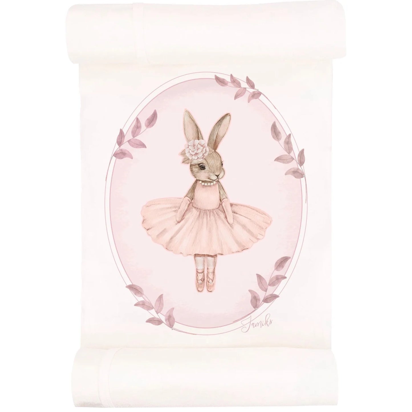 Baby Girls Eugenie Swaddle, Hat, Bib & Babygrow Set