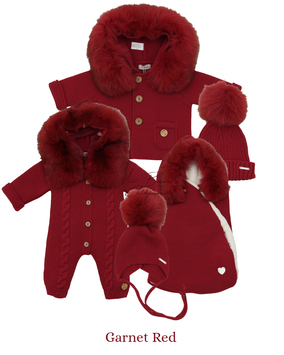 Pangasa Baby Garnet Red Luxury Fur Collection - Preorder