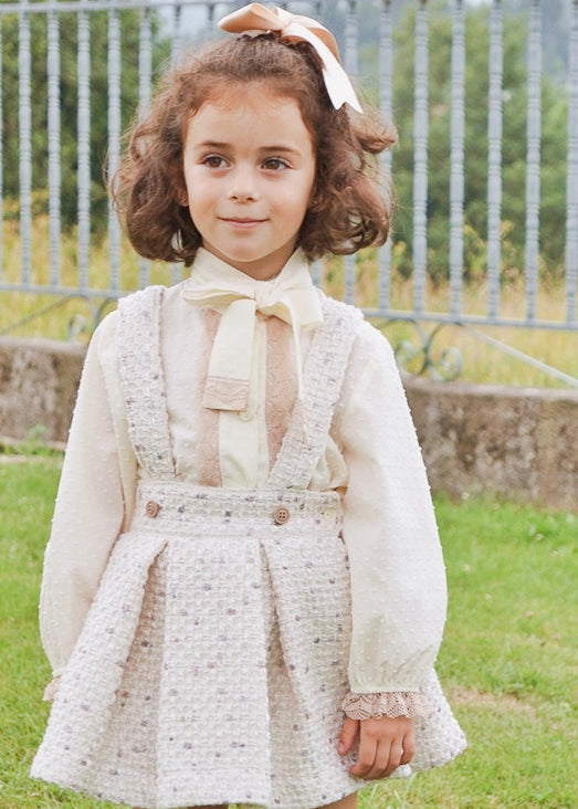 Sonata Ivory Blouse & Skirt Set - (Made to Order)