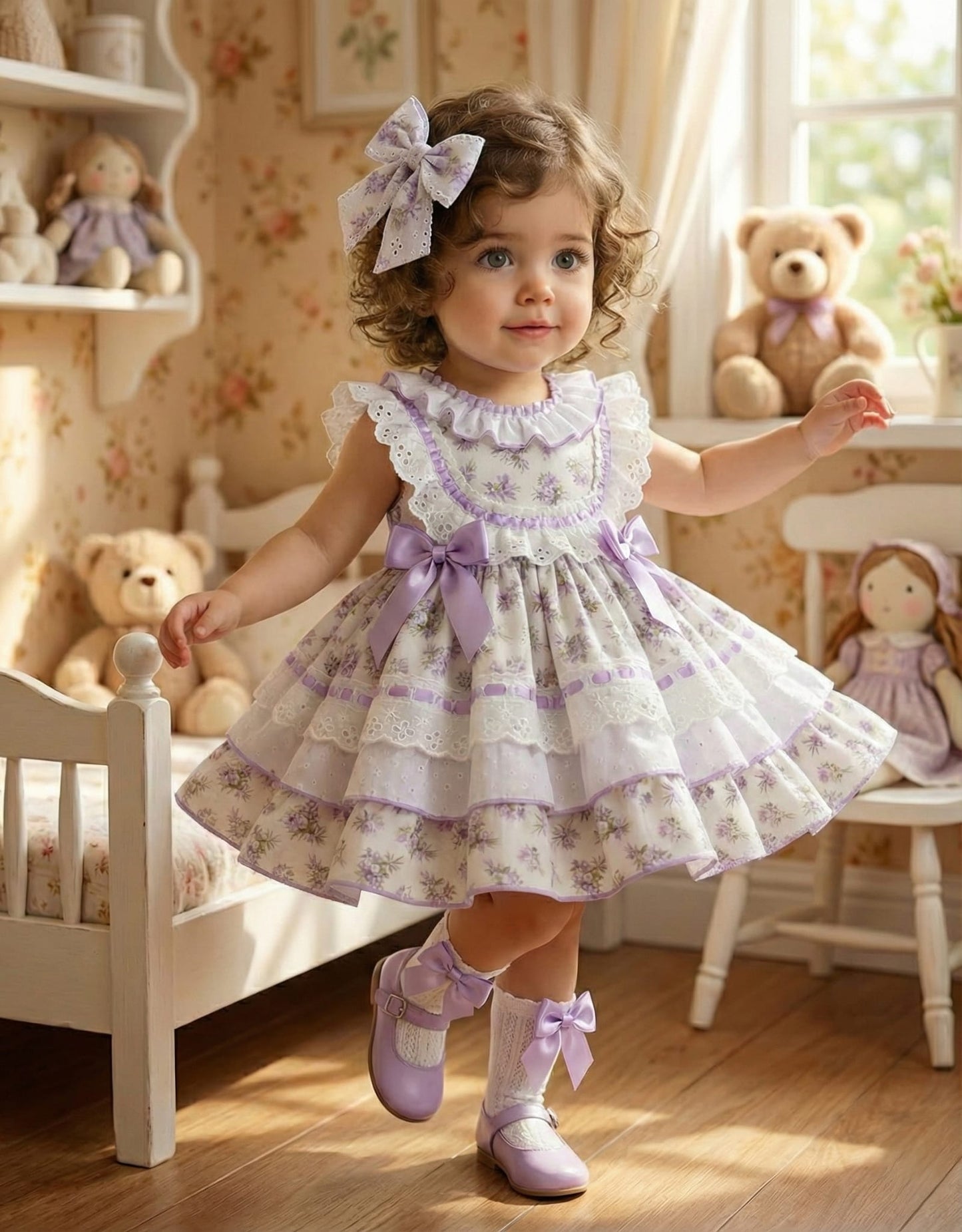 Sonata Girls Lilac Dreams Dress SS26 (Made to order)