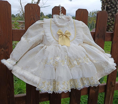 Golden Christmas Dress AW (Made to order)