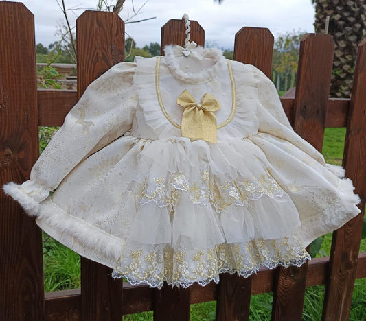 Golden Christmas Dress AW (Made to order)