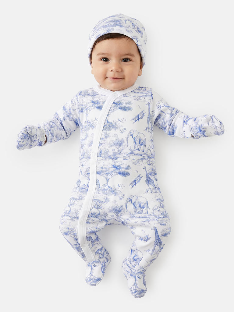 Boys Baby Blue Safari 5 piece Set