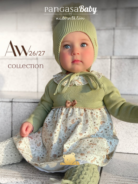 Pangasa Baby Ardilla Halfknit Dress & Knickers ~ AW26 Preorder